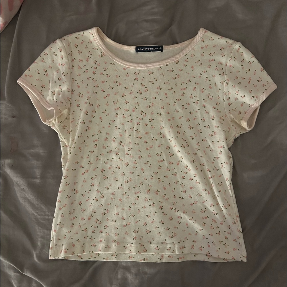 RARE floral Brandy tee